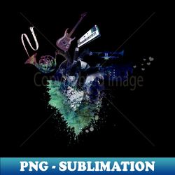 music my love art music heart love - retro png sublimation digital download - perfect for sublimation art