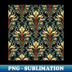 retro design with victorian gothic pattern - png sublimation digital download - add a festive touch to every day
