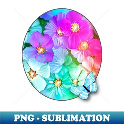 butterfly and flowers - stylish sublimation digital download - spice up your sublimation projects