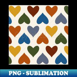 colorful hearts design 8 - unique sublimation png download - vibrant and eye-catching typography