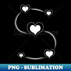 s-shaped hearts sticker - stylish sublimation digital download - stunning sublimation graphics