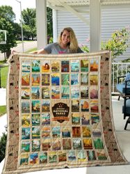 national park blanket - american national parks quilt blanket - gift for national park lover.jpg