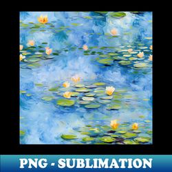 monet waterlilies 3 - vintage sublimation png download - instantly transform your sublimation projects