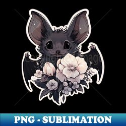 pastel goth cute bat - artistic sublimation digital file - unleash your inner rebellion