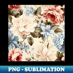 shabby chic flowers 18 - exclusive sublimation digital file - capture imagination with every detail