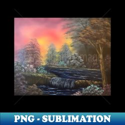 dark waterfall - aesthetic sublimation digital file - transform your sublimation creations