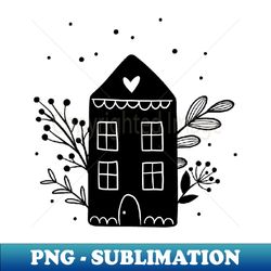 adorable house - png transparent digital download file for sublimation - stunning sublimation graphics