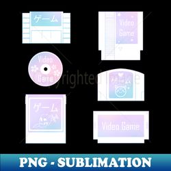 retro gaming pastel - exclusive sublimation digital file - stunning sublimation graphics