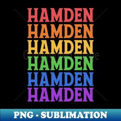 hamden colorful christmas - professional sublimation digital download - vibrant and eye-catching typography
