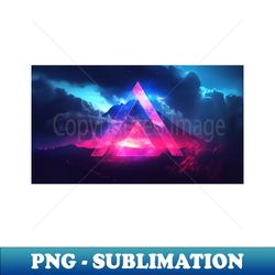 vaporwave triangle chillwave neon - aesthetic sublimation digital file - spice up your sublimation projects