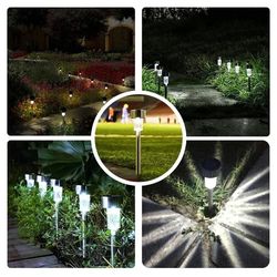 2pack 4pack led solar powered in-ground lights - solar pathway lights -garden lamp solar powered waterproof landscape