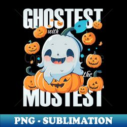cute funny ghost - instant png sublimation download - create with confidence