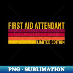 first aid attendant - modern sublimation png file - perfect for sublimation art
