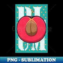 plum retro fruit poster - artistic sublimation digital file - boost your success with this inspirational png download