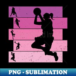 basketball girls women kids - elegant sublimation png download - defying the norms