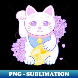 maneki neko pastel - instant sublimation digital download - transform your sublimation creations