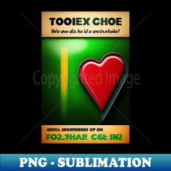 toxic love hate crime - png transparent digital download file for sublimation - vibrant and eye-catching typography
