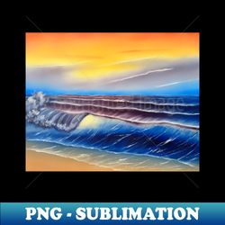 tropical seascape - high-resolution png sublimation file - bring your designs to life