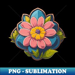 cute flower - retro png sublimation digital download - bold & eye-catching
