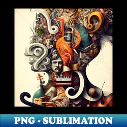 music - digital sublimation download file - bold & eye-catching