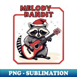 raccoon with guitar - trendy sublimation digital download - defying the norms