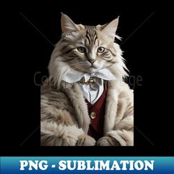beige cat with a fur coat - premium png sublimation file - unleash your creativity