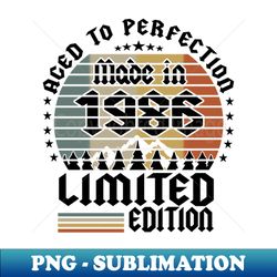 1986 limited edition - instant sublimation digital download - enhance your apparel with stunning detail