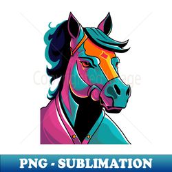 horse pop art - decorative sublimation png file - perfect for personalization
