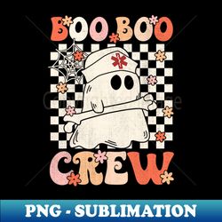 boo boo crew nurse ghost paramedic emt ems halloween - unique sublimation png download - transform your sublimation creations