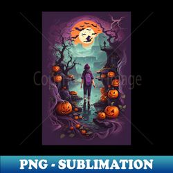 halloween night - exclusive sublimation digital file - bring your designs to life