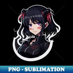 anime waifu - high-quality png sublimation download - enhance your apparel with stunning detail