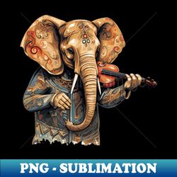 elephant playing violin - stylish sublimation digital download - perfect for sublimation art