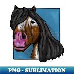 horse head drawing - high-resolution png sublimation file - transform your sublimation creations