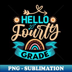 fourth grade rainbow girls boys teacher team 4th grade squad - instant sublimation digital download - capture imagination with every detail