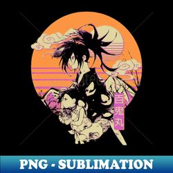 hyakkimaru retro - png transparent digital download file for sublimation - instantly transform your sublimation projects