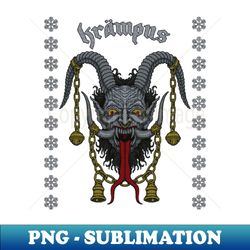 krampus head - azhmodai 22 - exclusive png sublimation download - bring your designs to life