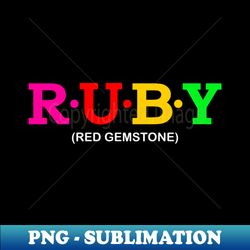 ruby - red gemstone - unique sublimation png download - perfect for sublimation mastery