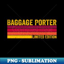 baggage porter - modern sublimation png file - bring your designs to life