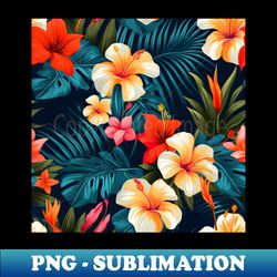 tropical flowers 15 - elegant sublimation png download - vibrant and eye-catching typography