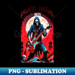 death metal rules - png transparent sublimation design - unleash your creativity