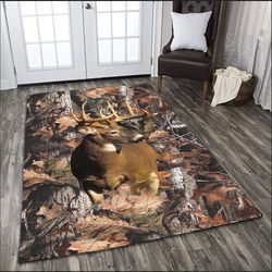 deer and deer hunting rug