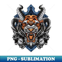 apex tiger - decorative sublimation png file - bring your designs to life