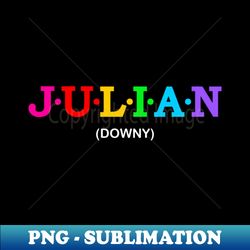 julian - downy - png transparent digital download file for sublimation - add a festive touch to every day