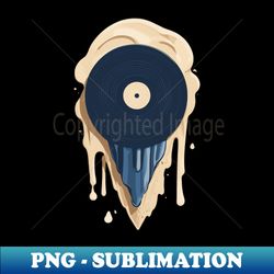 melting vinyl record ice cream - trendy sublimation digital download - stunning sublimation graphics