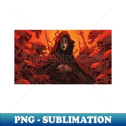 necromancer and skeletal minions - special edition sublimation png file - revolutionize your designs