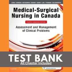 test bank for medical surgical nursing in canada 4th edition by sharon lewis margaret mclean heitkemper linda bucher