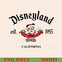 disneyland est 1955 christmas png, mickey christmas png, disneyland est 1955 png, mickey mouse 1955 png, mickey gift png