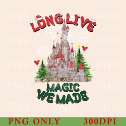 vintage mickey and friend christmas png, disney ears christmas png, disney christmas png, disney trip png, disney castle