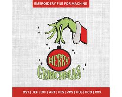 grinch embroidery designs trendy, the grinch embroidery files, grinch decor machine embroidery, merry christmas machine