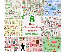 huge christmas film bundle png svg , christmas vacation , chritmas story ,buddy the elf, frosty the snowman, rudolph the